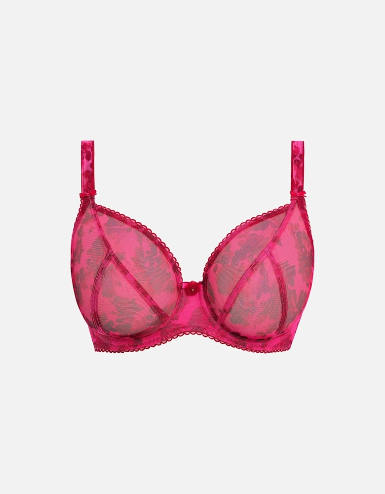 Rose Blossom Underwired Plunge Bra - Rose
