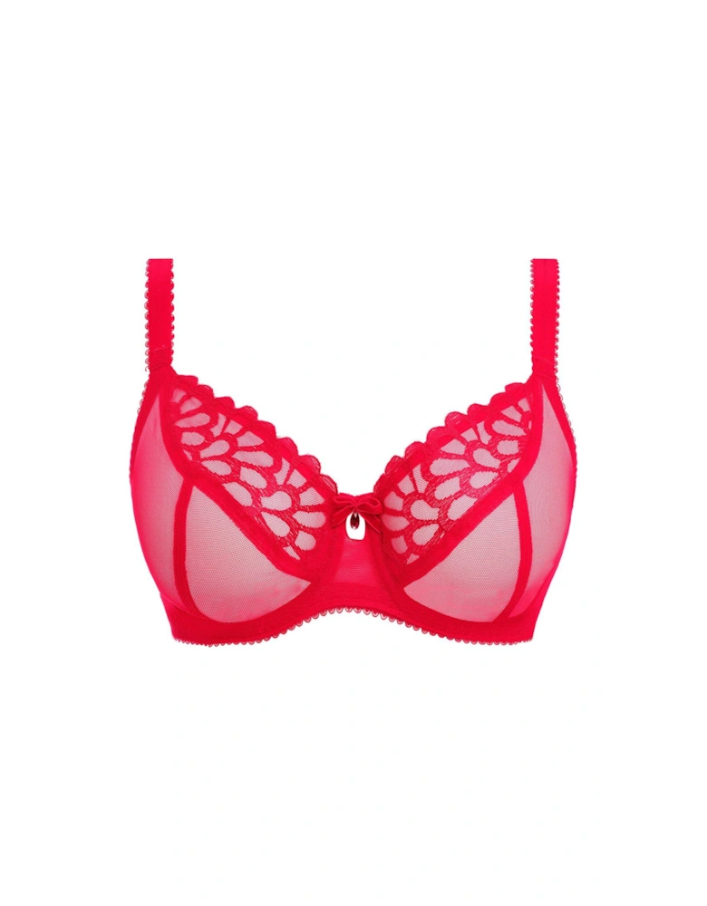 Loveland Underwired Plunge Bra - Red
