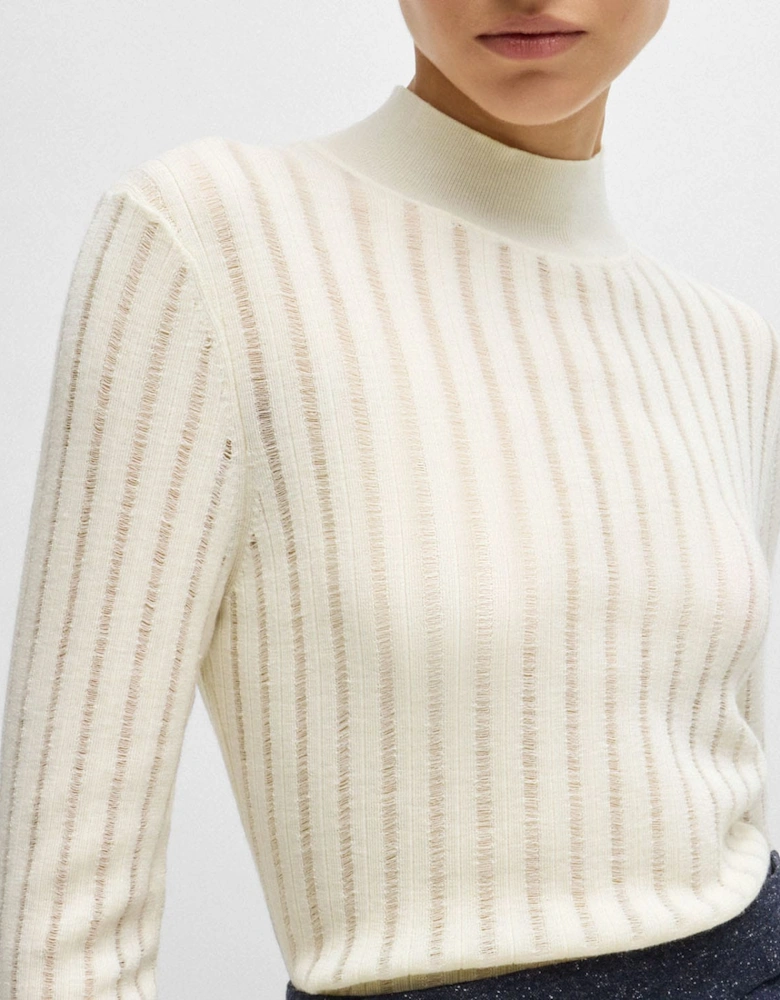 Fatirami Structured Stripes Sweater