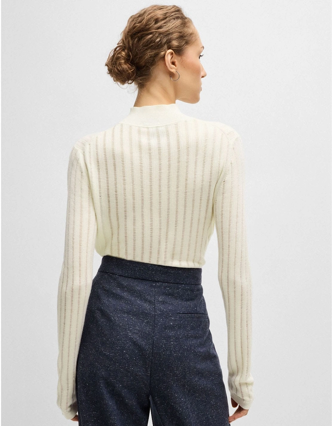 Fatirami Structured Stripes Sweater