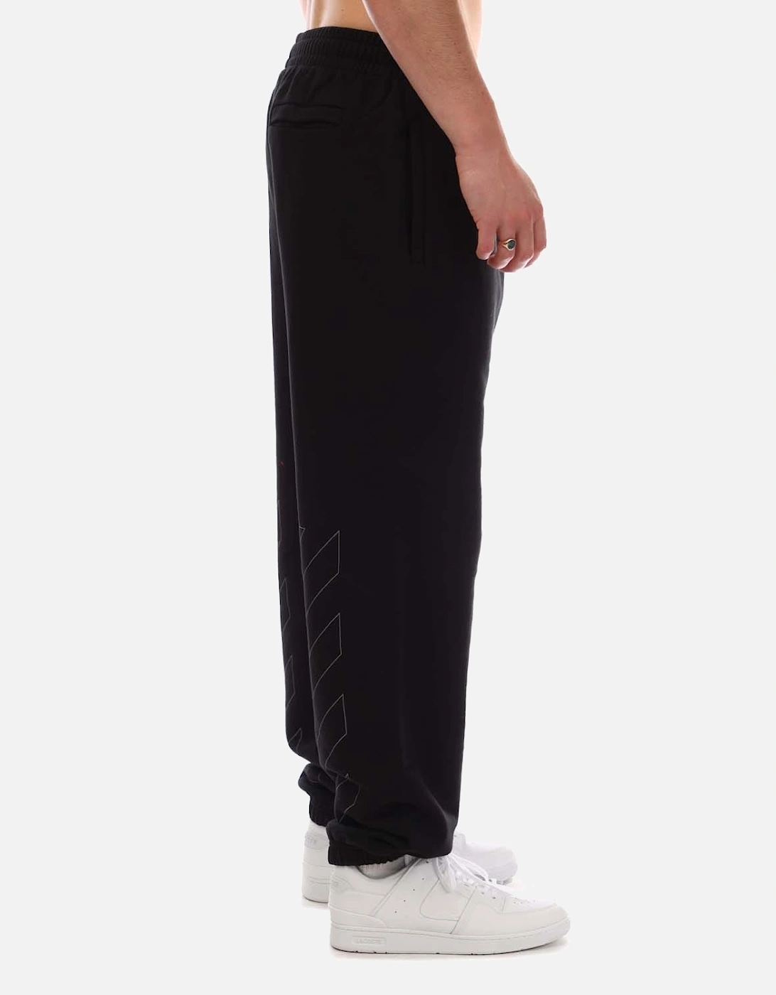 Diagonal Outline Slim Sweatpants
