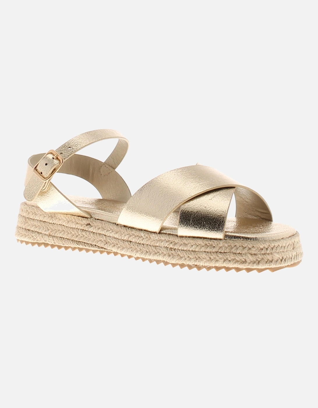 Girl's Miss Riot Girls Sandals Espadrilles Ziggy gold UK Size - Size: 13/F (Standard)