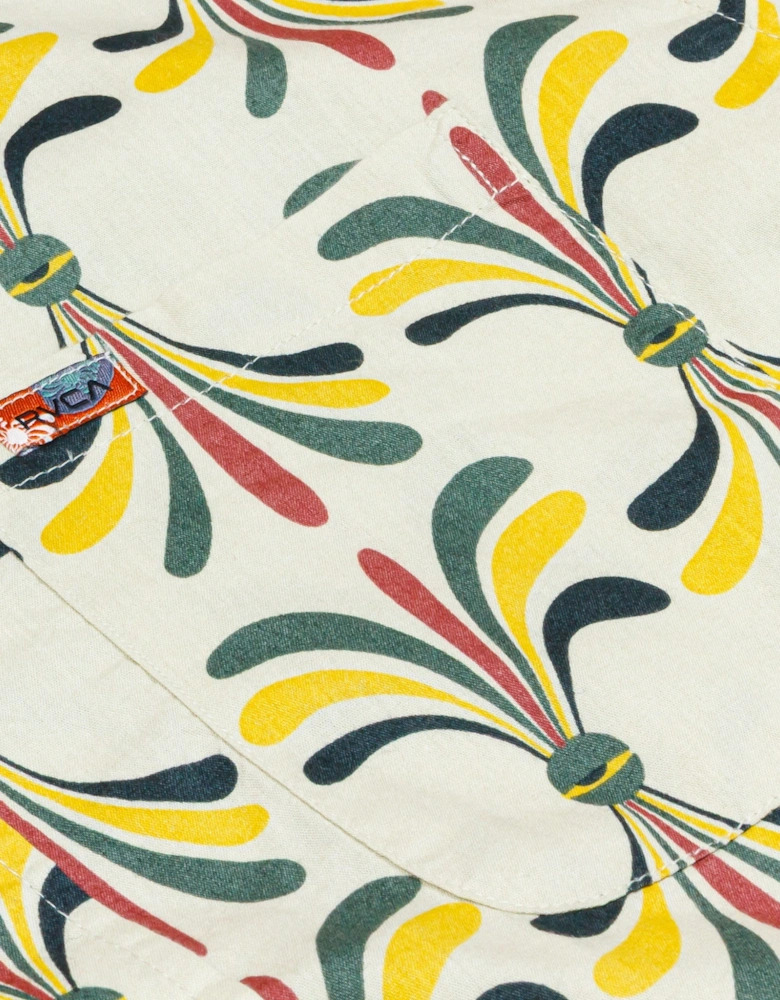 LA Eye Floral Shirt - Light Khaki