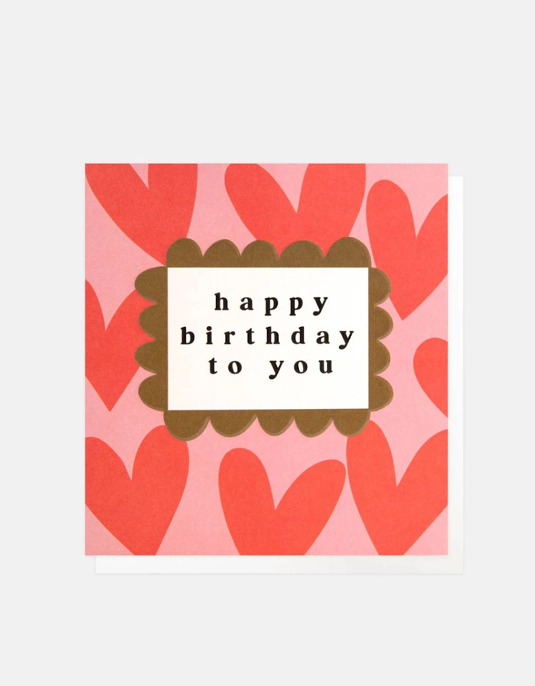 Red Hearts Happy Birthday To You Card, 2 of 1