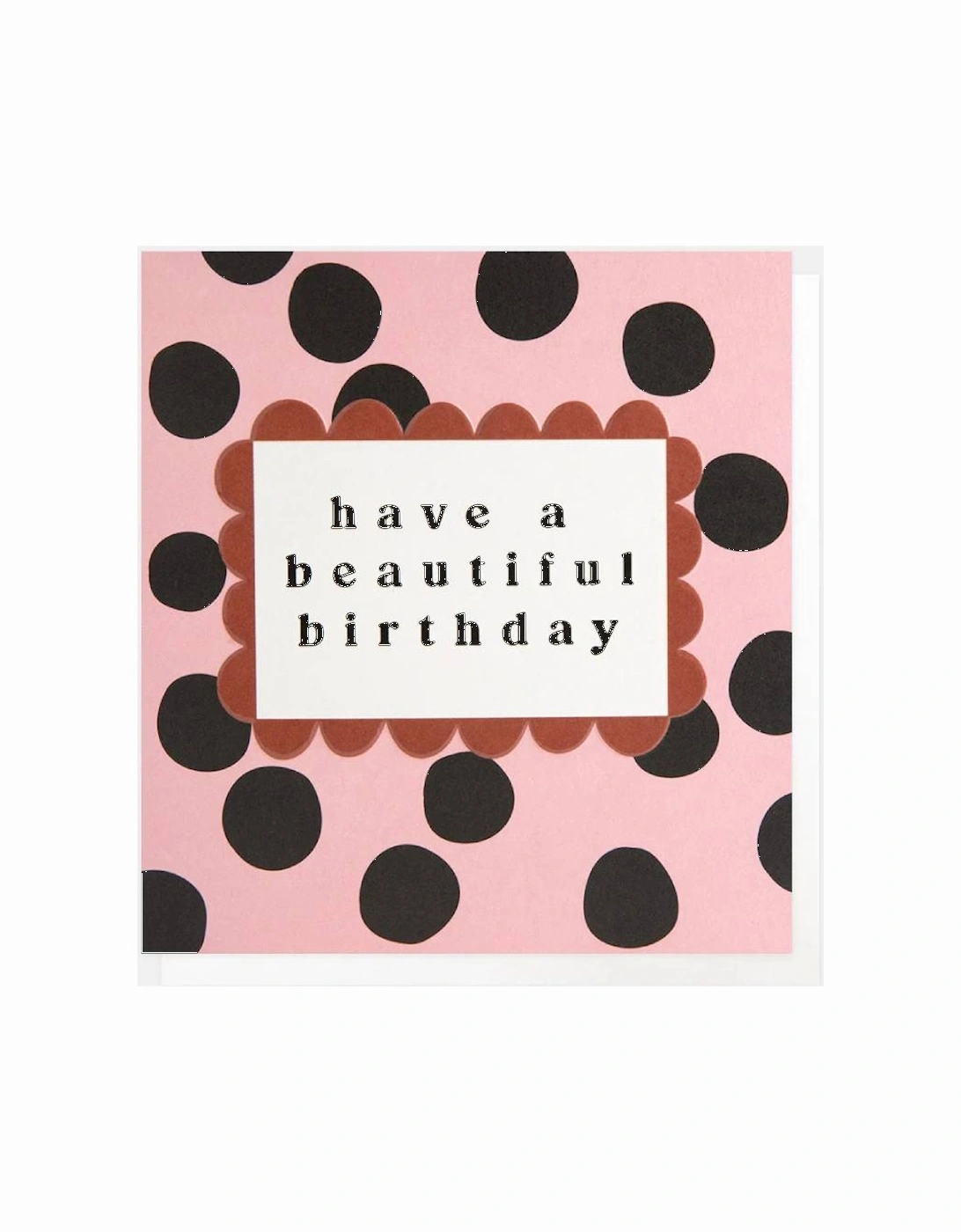 Pink/Black Spots Beautiful Birthday Card, 2 of 1