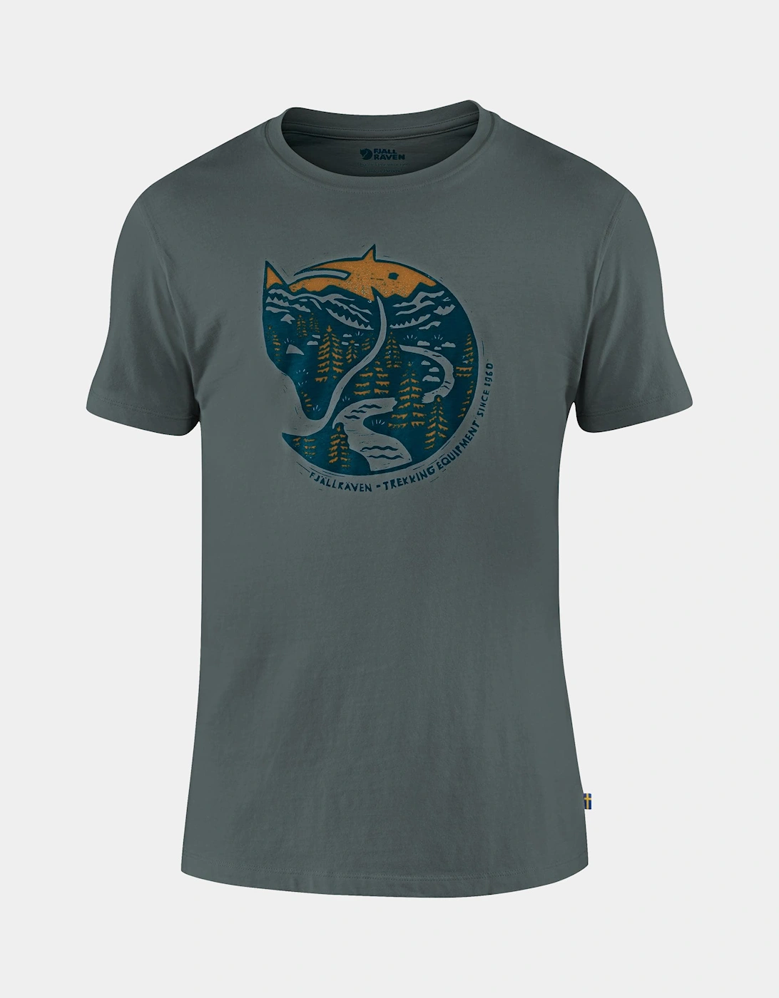 Fjallraven Men's Green Arctic Fox T-Shirt - - : 40/Regular L