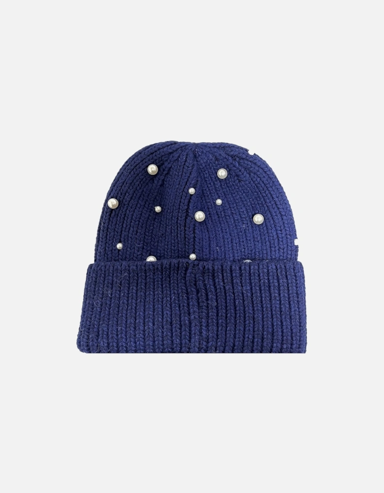 Pearl Embellished Beanie Hat