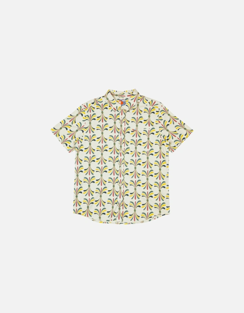 LA Eye Floral Shirt - Light Khaki