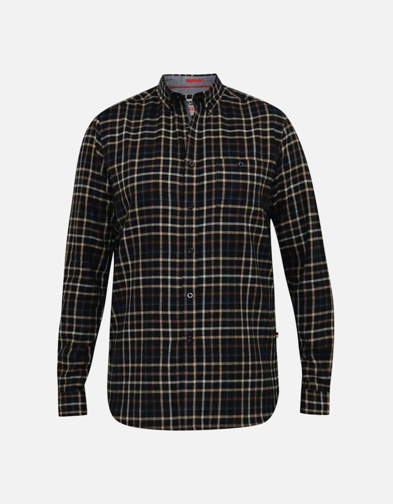 Destin Check Shirt - Tan/Black