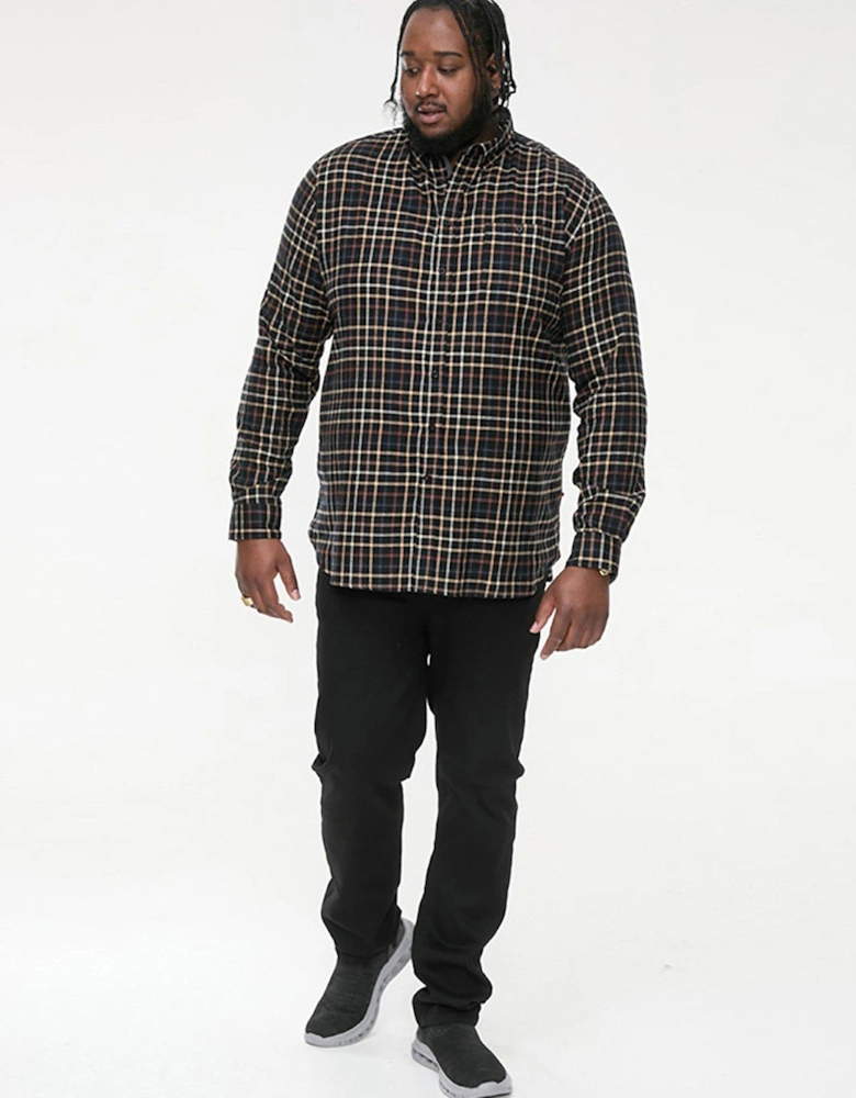 Destin Check Shirt - Tan/Black
