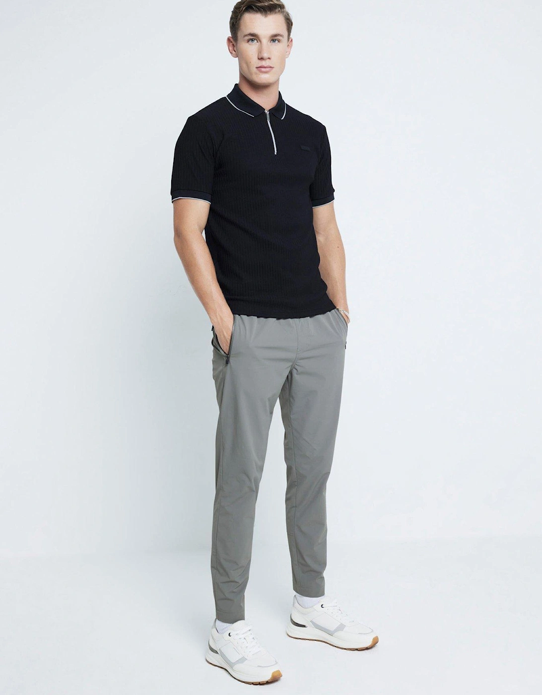 Olivier Skinny Pull On Trousers - Grey, 2 of 1