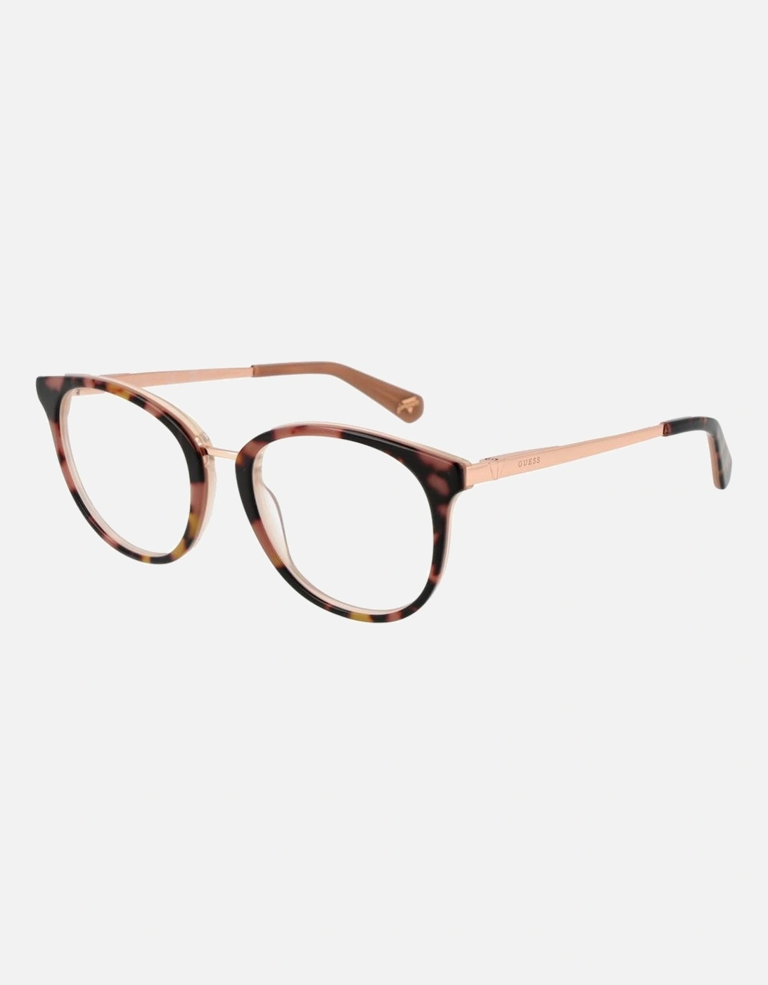 Round Acetate Frame Glasses with Demo Lenses Unisex - Brown, 4 of 3