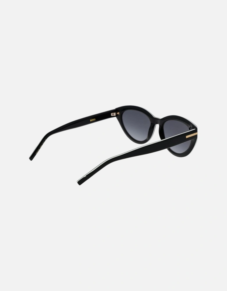 Cat Eye Gradient Sunglasses with Acetate Frame Women - Black