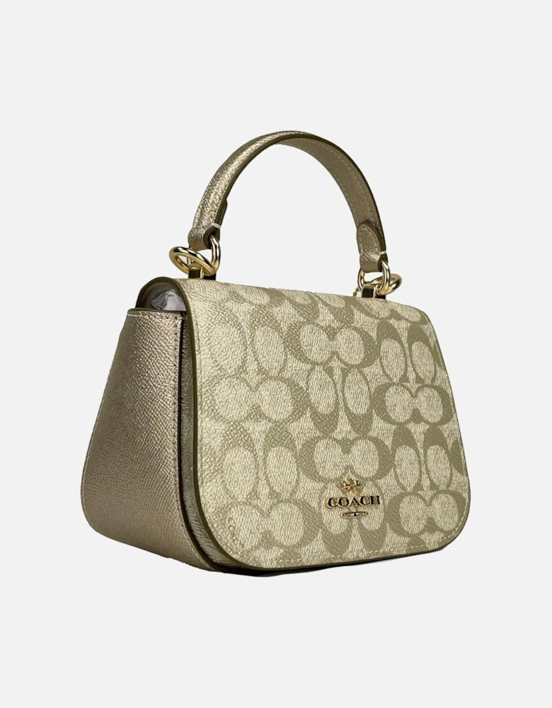 Lysa Top Handle Crossbody Bag Women - Champagne Gold