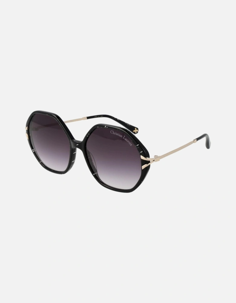 Square Gradient Sunglasses with Acetate Frame Women - Black