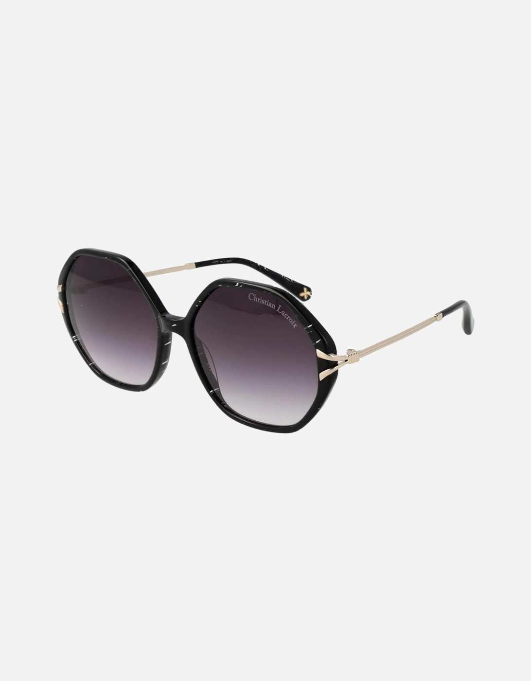Square Gradient Sunglasses with Acetate Frame Women - Black, 4 of 3