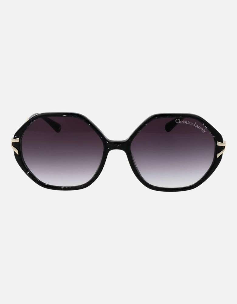 Square Gradient Sunglasses with Acetate Frame Women - Black