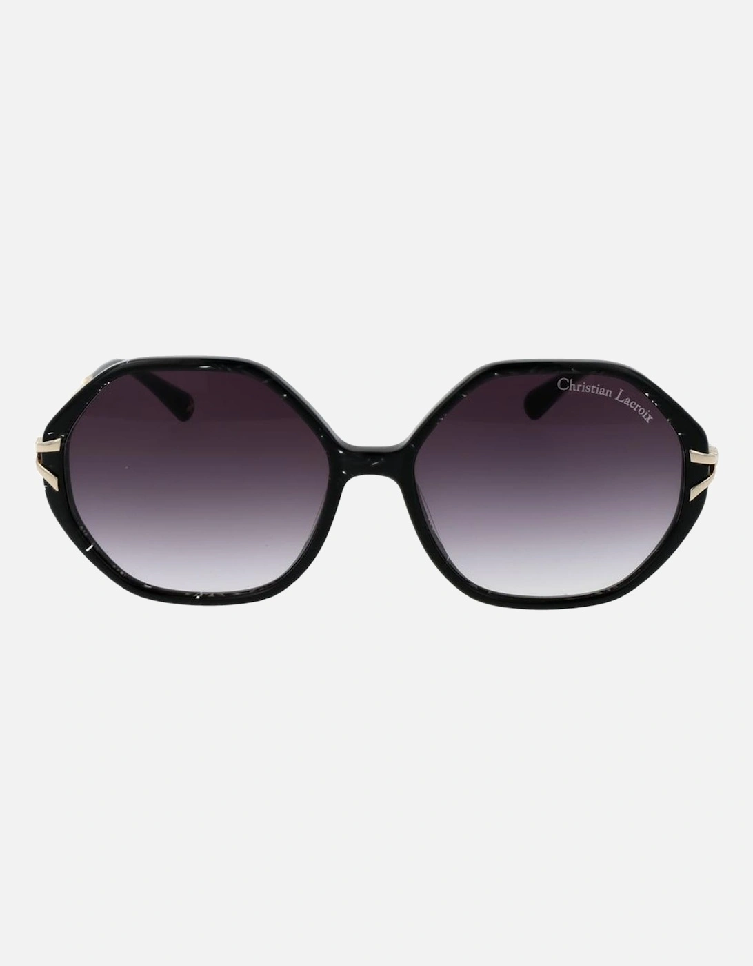 Square Gradient Sunglasses with Acetate Frame Women - Black