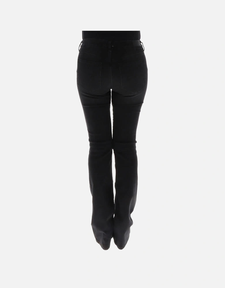 Ripped Effect Worn Out Skinny Jeans Women - Black