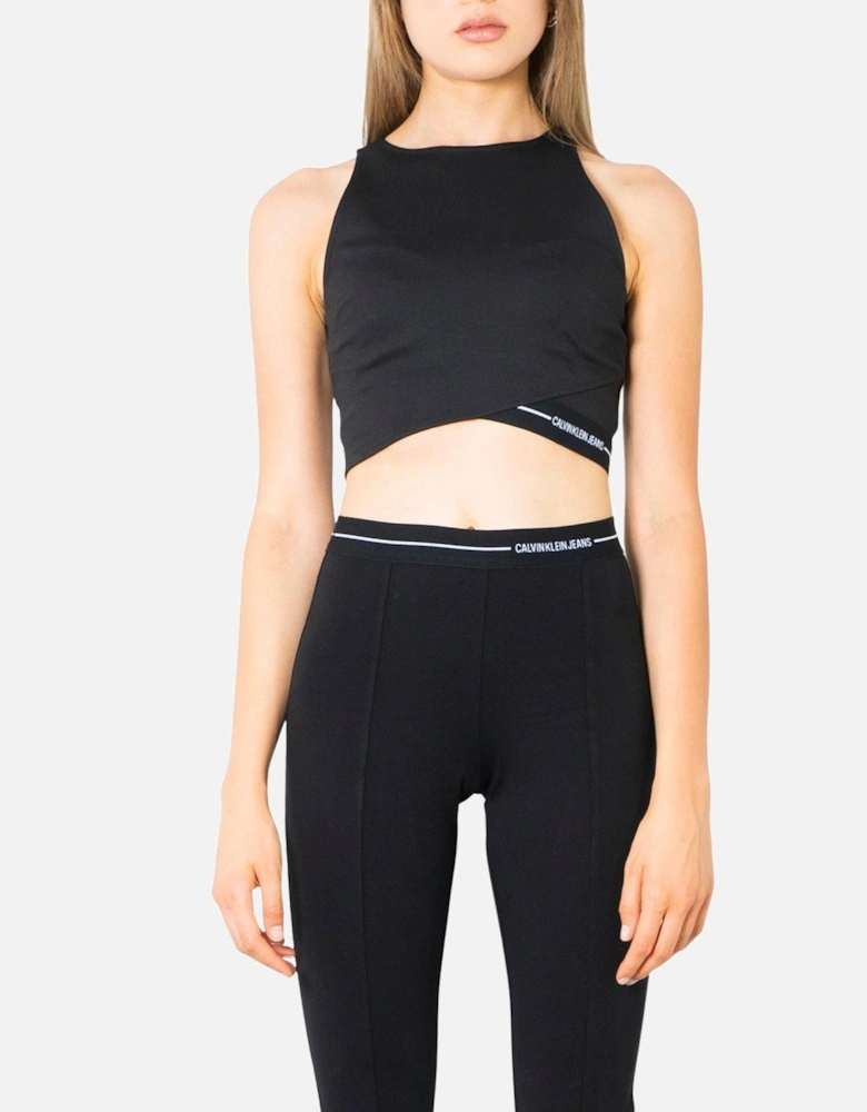 Sleeveless Round Neck Tank Top Women - Black