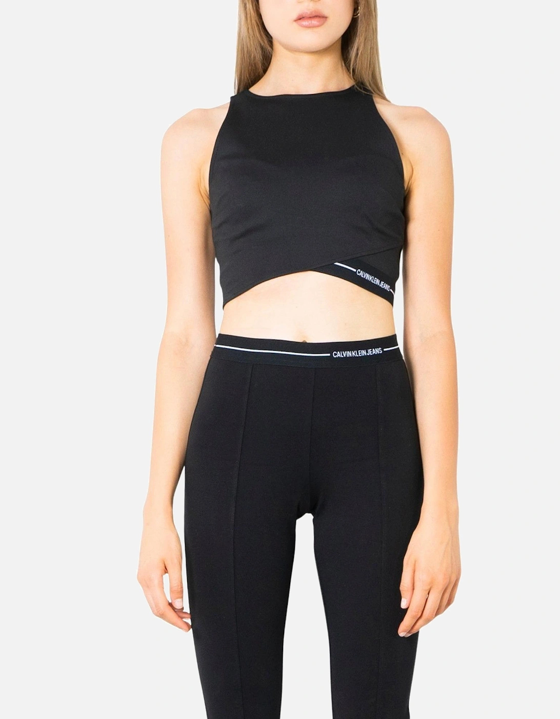 Sleeveless Round Neck Tank Top Women - Black, 3 of 2