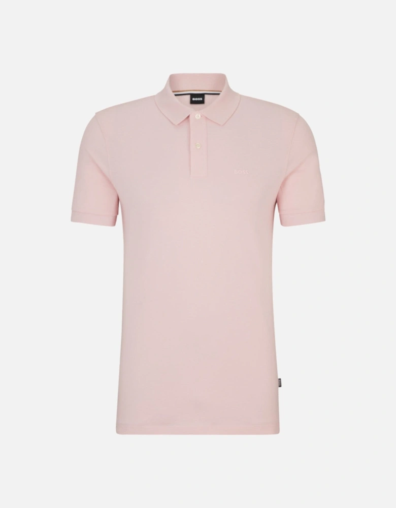 BOSS Black Pallas Polo Shirt 688 Light Pastel Pink