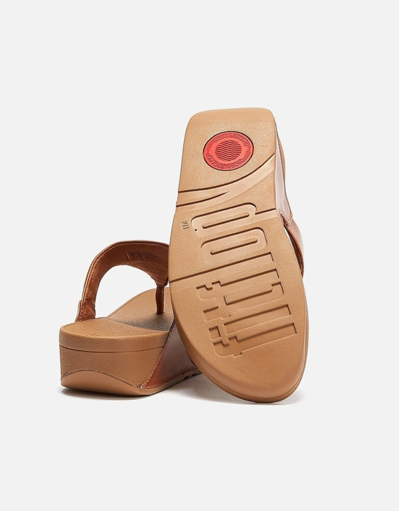 Lulu Leather Womens Tan Sandals