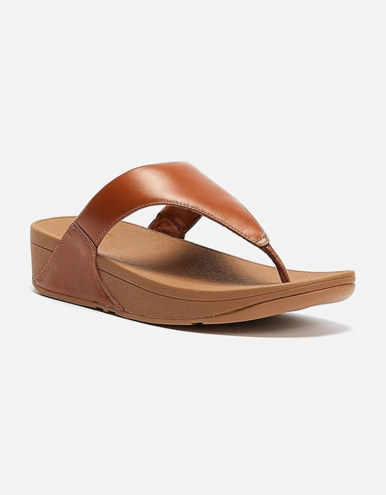 Lulu Leather Womens Tan Sandals