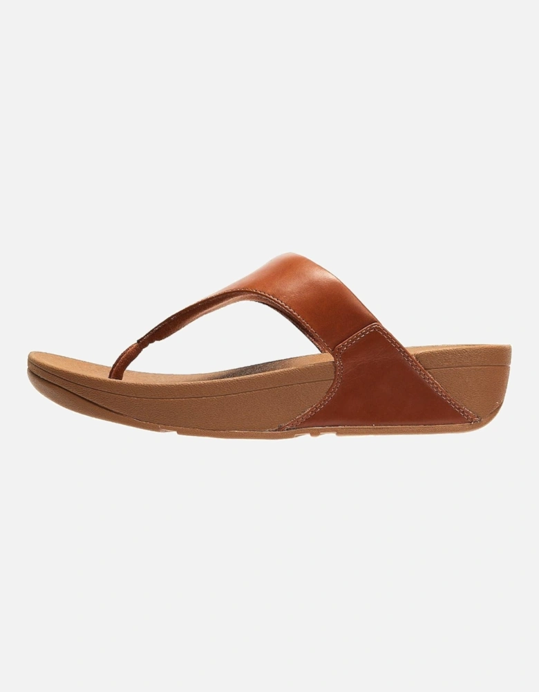 Lulu Leather Womens Tan Sandals