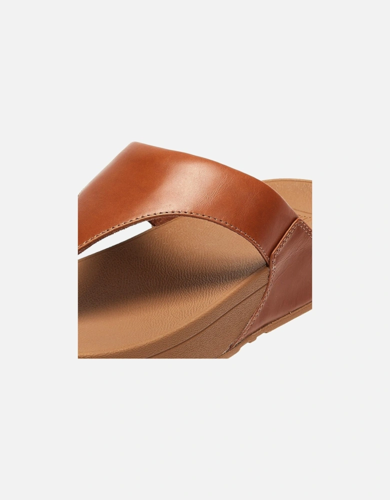 Lulu Leather Womens Tan Sandals