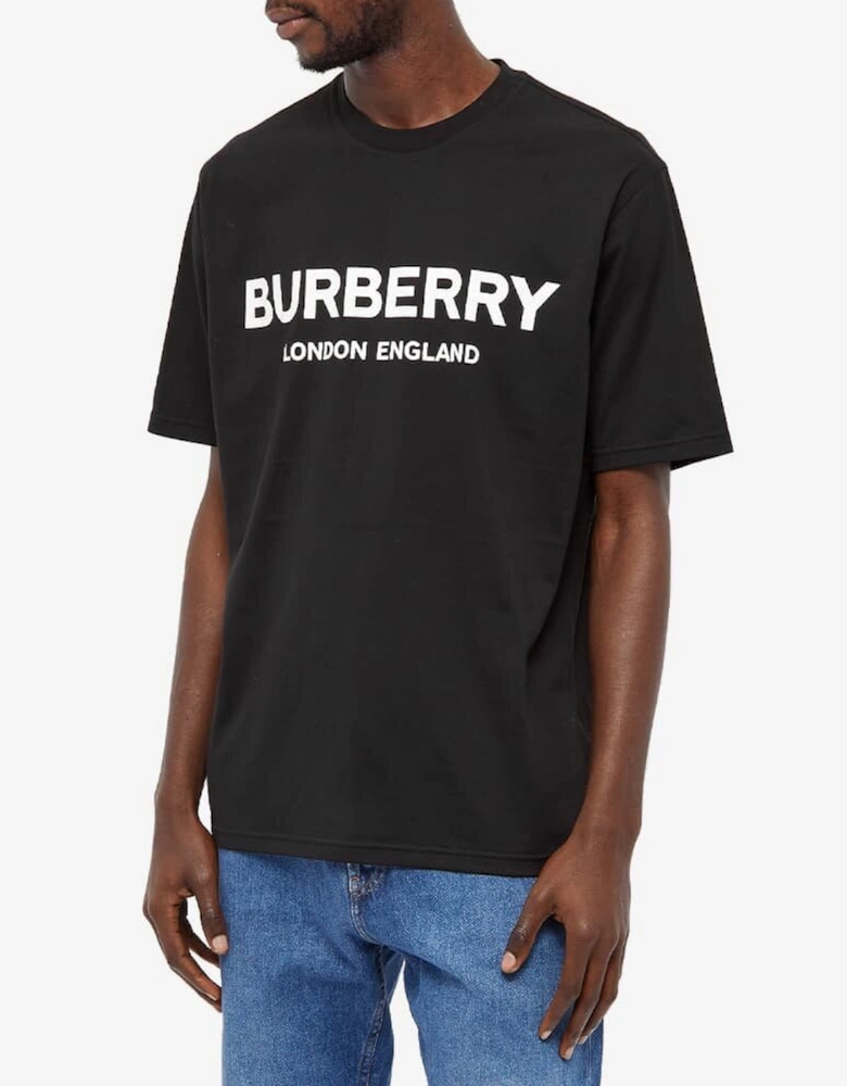 London Letchford Printed T-Shirt in Black