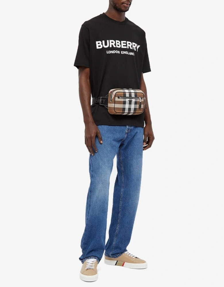 London Letchford Printed T-Shirt in Black