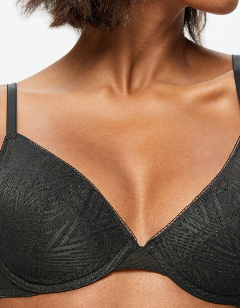 Tessa Padded Plunge Bra - Black