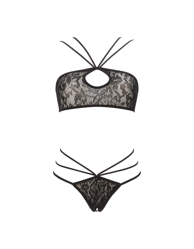 Promises Crotchless Set - Black