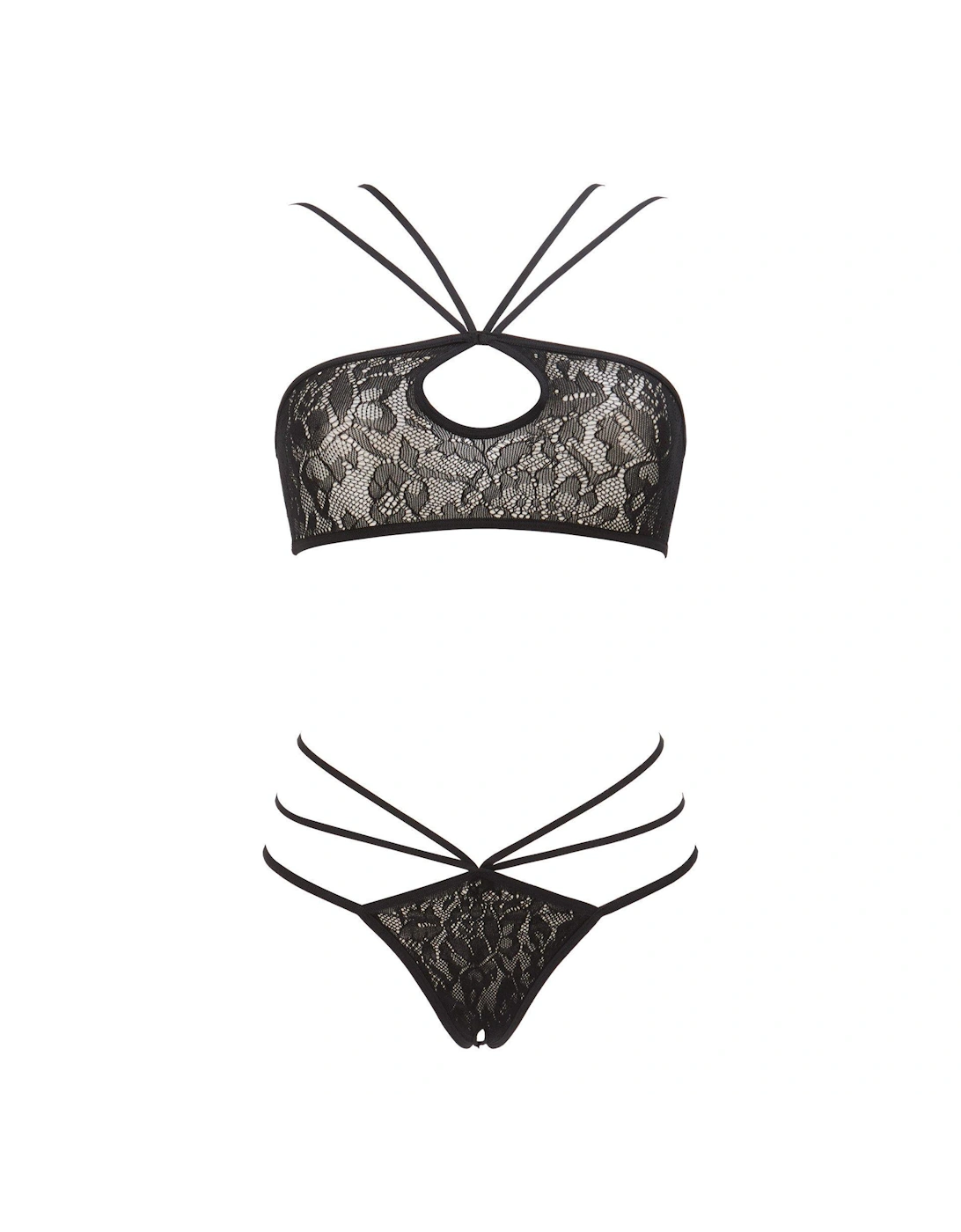 Promises Crotchless Set - Black