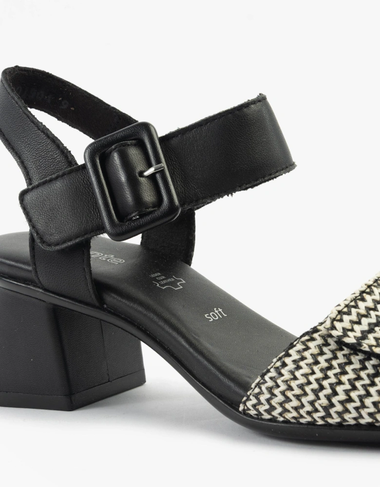D1K51-03 Womens Sandals Black Combination
