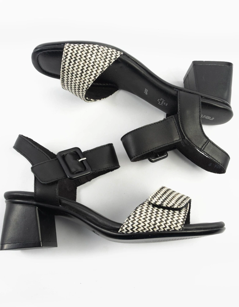 D1K51-03 Womens Sandals Black Combination