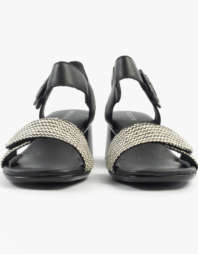 D1K51-03 Womens Sandals Black Combination