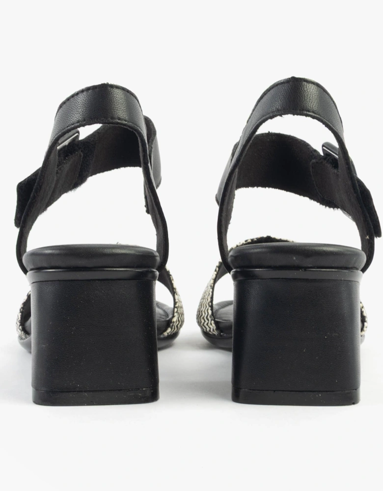 D1K51-03 Womens Sandals Black Combination