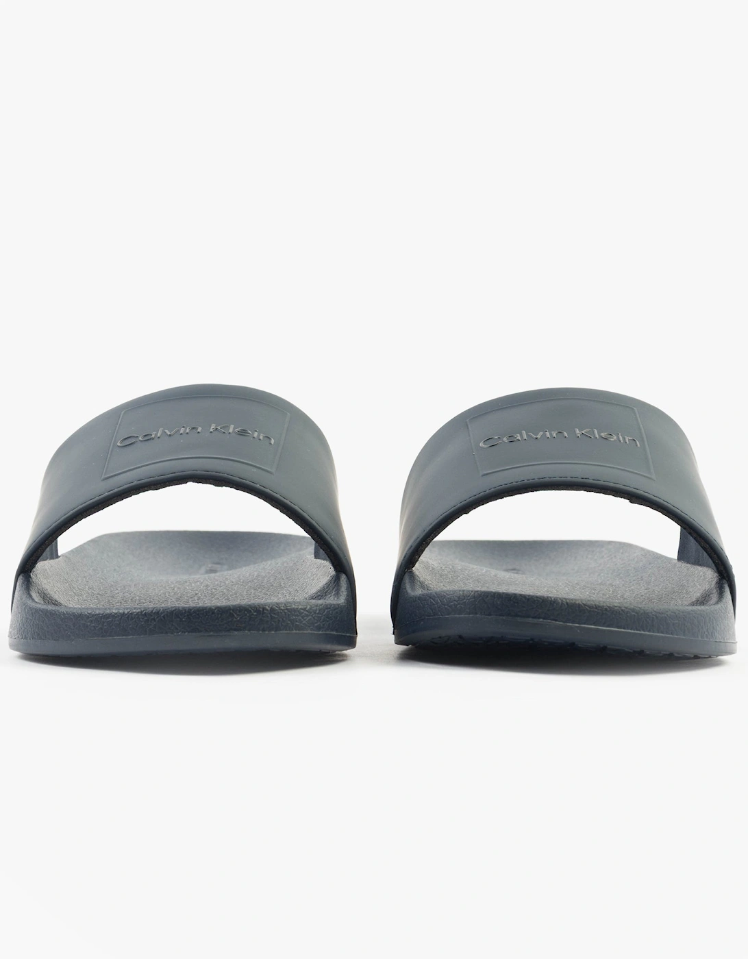 POOL SLIDE W/ CK SQU Mens Sliders Calvin Navy