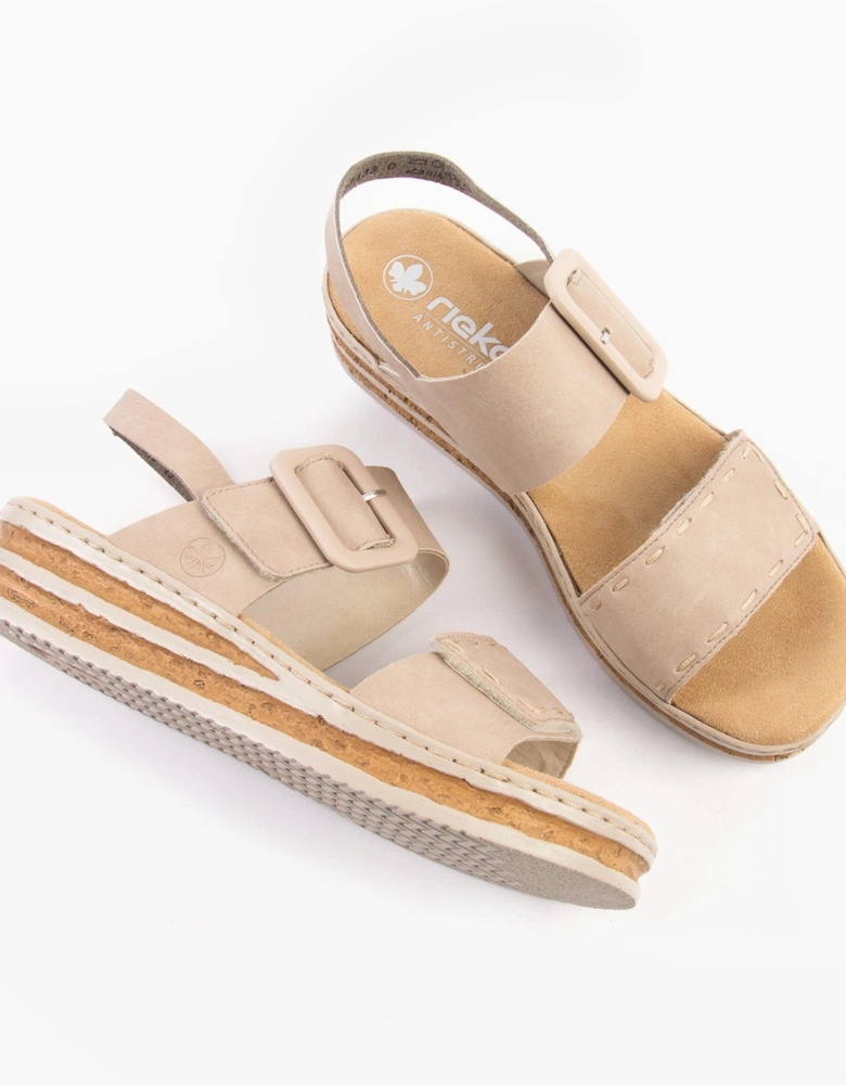 62950-62 Womens Sandals Beige