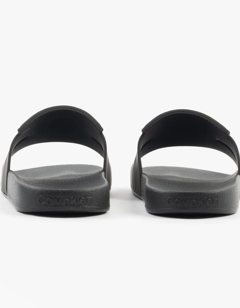 POOL SLIDE DOUBLE T Mens Sliders Ck Black