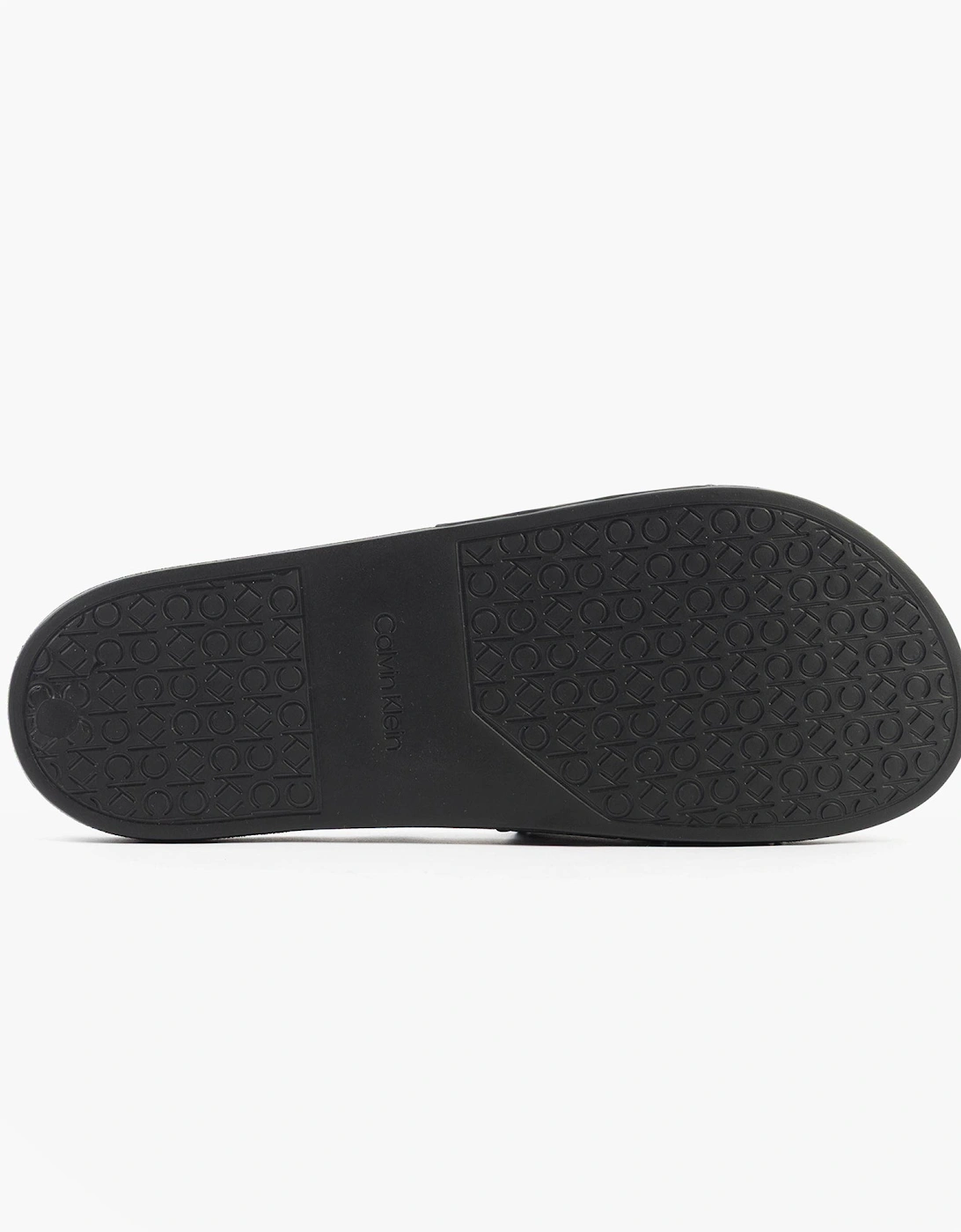 POOL SLIDE DOUBLE T Mens Sliders Ck Black