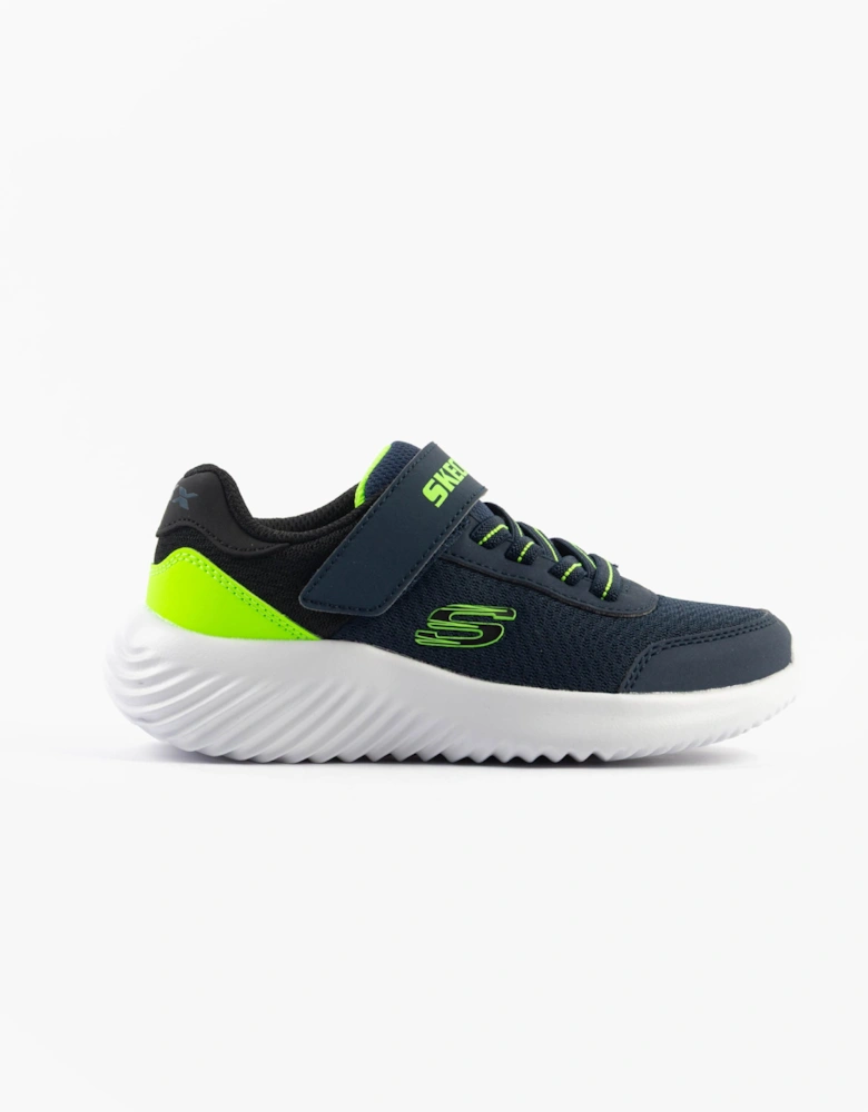 BOUNDER - TREKZIC Boys Trainers Navy/Lime