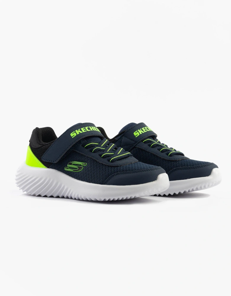 BOUNDER - TREKZIC Boys Trainers Navy/Lime