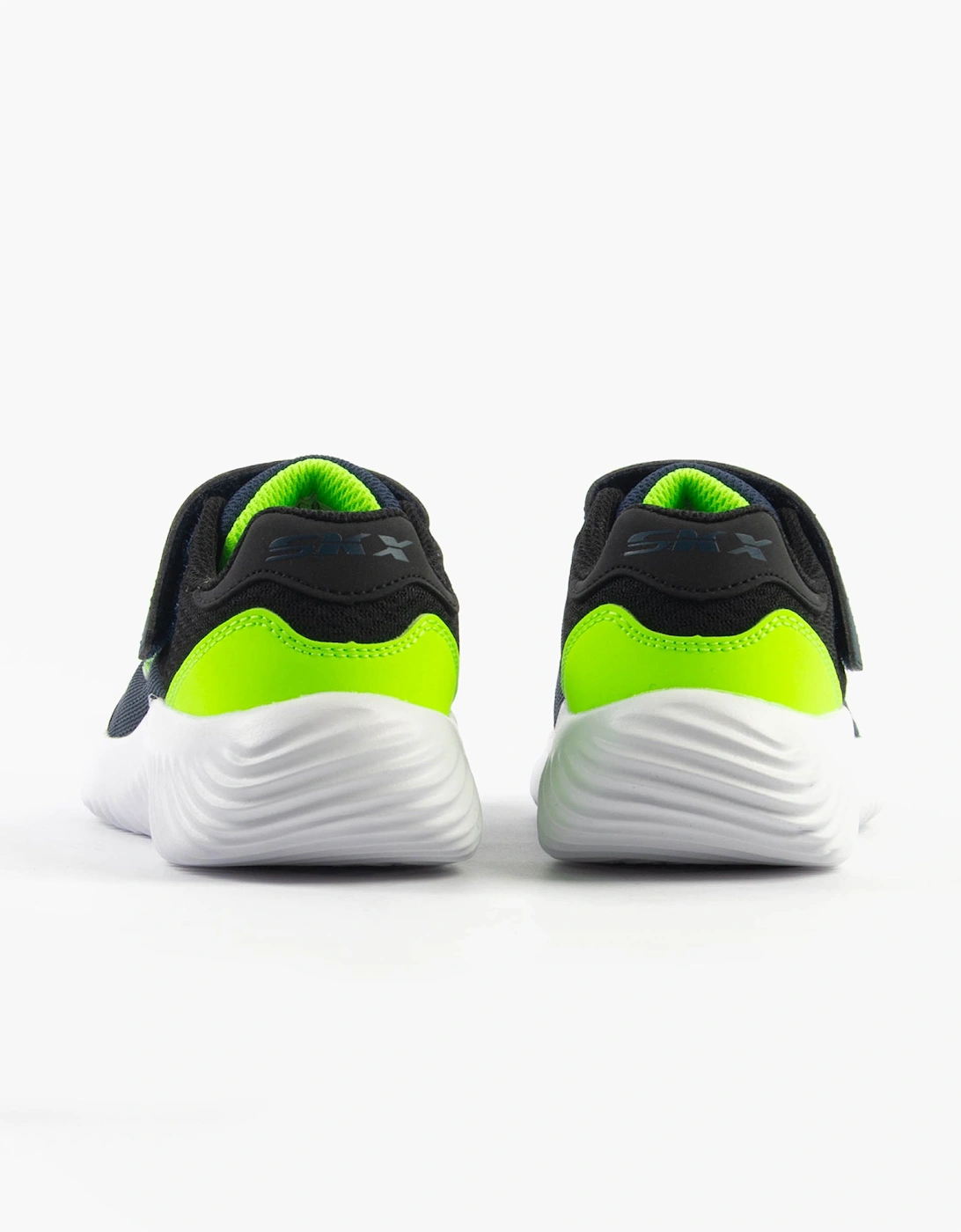 BOUNDER - TREKZIC Boys Trainers Navy/Lime