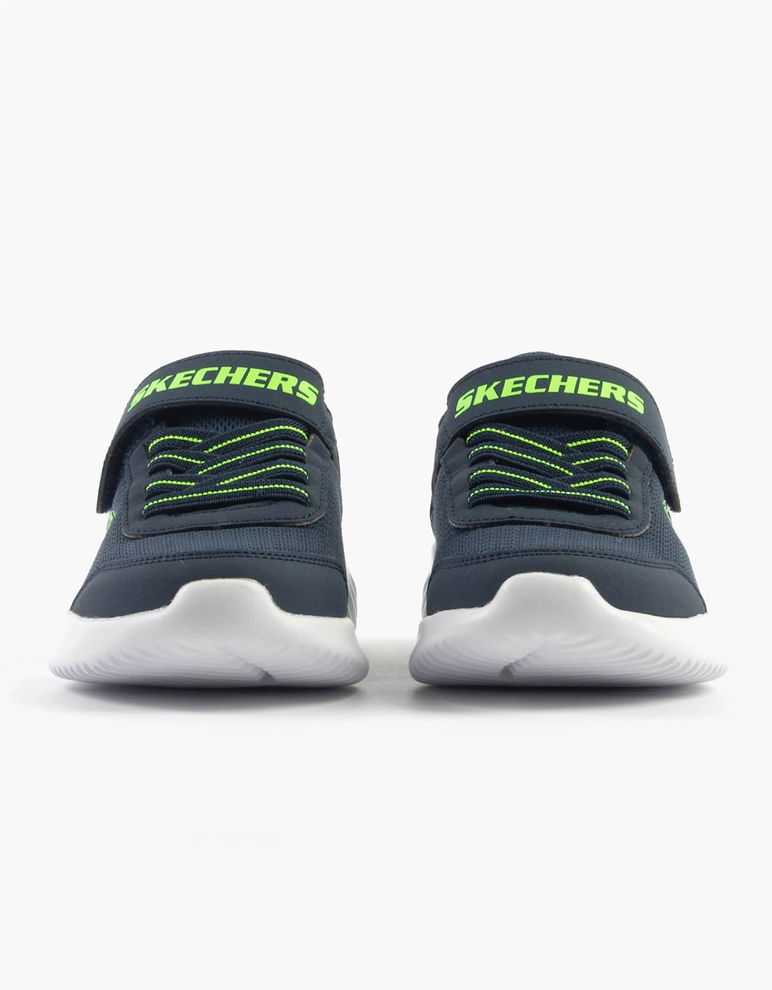 BOUNDER - TREKZIC Boys Trainers Navy/Lime