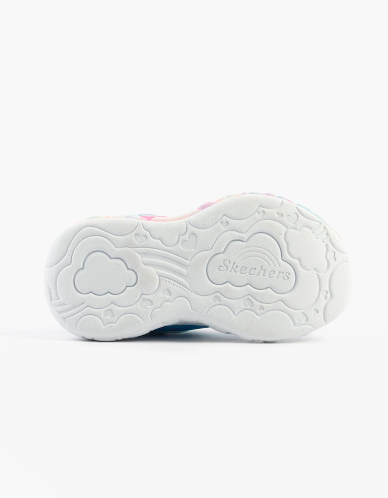 S-LIGHTS: ETERNAL HEART LIGHTS Girls Trainers Light Blue/Multi