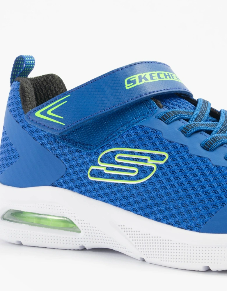 MICROSPEC MAX - VAPTIX Boys Trainers Blue/Lime