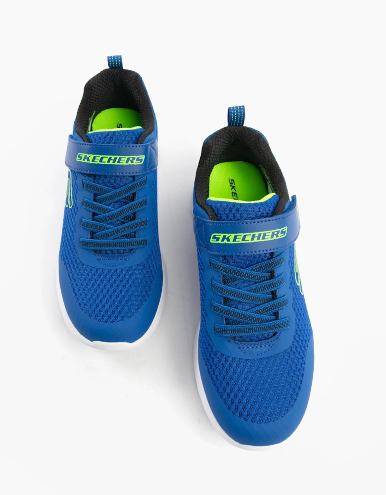 MICROSPEC MAX - VAPTIX Boys Trainers Blue/Lime